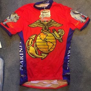 Brand new with tags primal cycling jersey Marines
